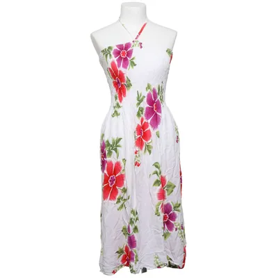 Halterneck dress (White, Multicolored) from Rayon Viscose