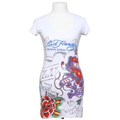 T-shirt (Weiß, Mehrfarbig) von Ed Hardy Elasthan, Viskose