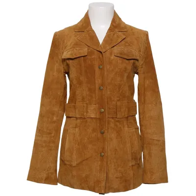 Ledermantel (Braun) von Forever 21 Leder, Polyester