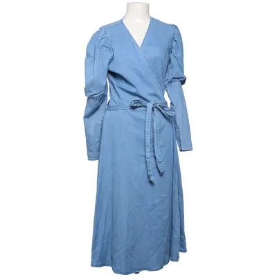 Robe portefeuille (Bleu) de Cras Coton, Élasthane, Polyester, Tencel, Viscose