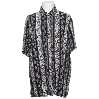 Short sleeve shirt (Black, White) from Charmant Viscose