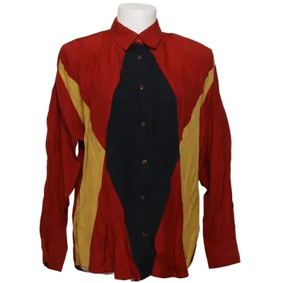 Shirt (Red, Yellow, Black) from Canard Polyester, Viscose