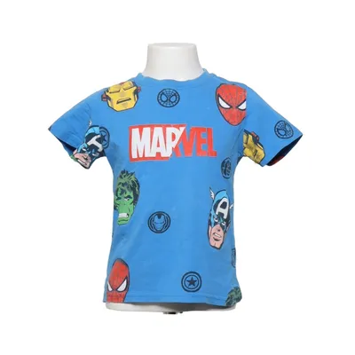 T-shirt (Bleu, Multicolore) de Marvel Coton, Élasthane