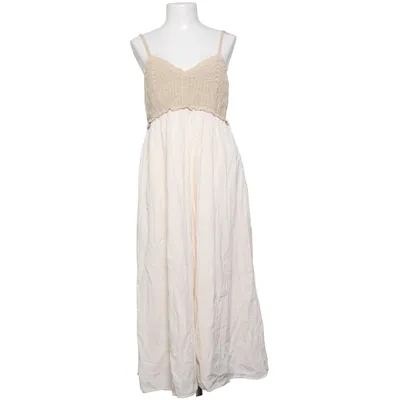 Robe (Beige, Blanc) de Zara Coton, Nylon