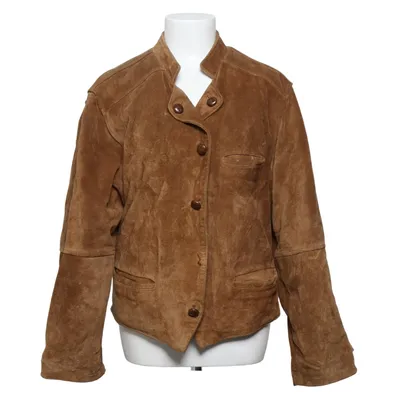Veste en cuir (Marron) de Boomerang Coton, Daim