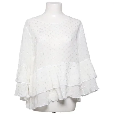 Blus (Metallic Dot Frill Blouse) från Suzanne Nilsson Metallfiber, Viskos