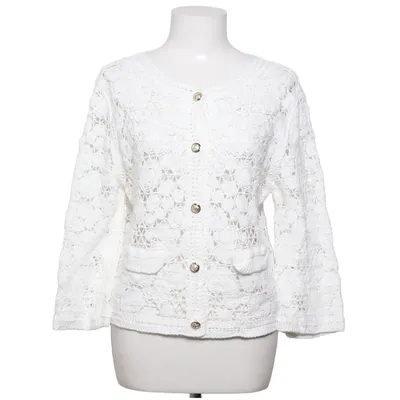 Strickjacke (Weiß) von Pronto Moda Baumwolle