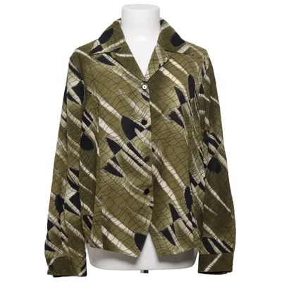Short sleeve shirt (Green, Black, Multicolored) from Amanda Polyester