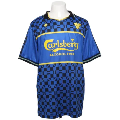 Fodboldtrøje (Blå, Sort, Gul) fra Carlsberg Polyester