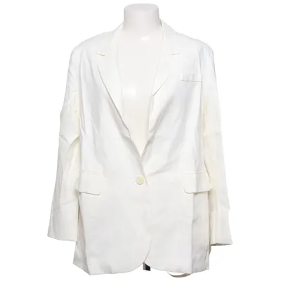 Blazer (White) from Oh Polly Cotton, Elastane, Linen, Polyester