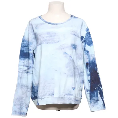 Sweatshirt (Blauw, Wit, Meerkleurig) van Blue Katoen, Elastaan