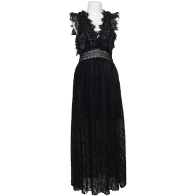 Maxi jurk (Zwart) van Zara Polyamide, Polyester