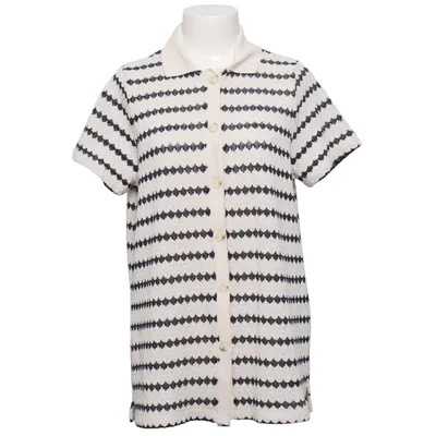 Sweater (White, Black) from Indiska Cotton, Recycled polyester
