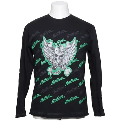 T-shirt à manches longues (Noir, Vert) de No Fear Coton