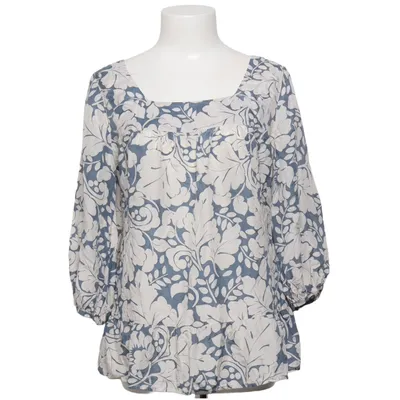 Blouse (Bleu, Beige) de Nougat London Soie