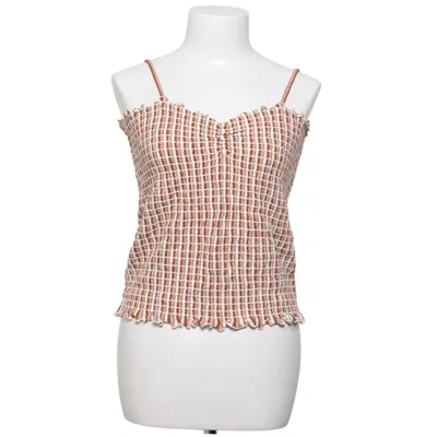 Crop top (Rosa, Vit) från Madewell Bomull, Elastan, Polyester