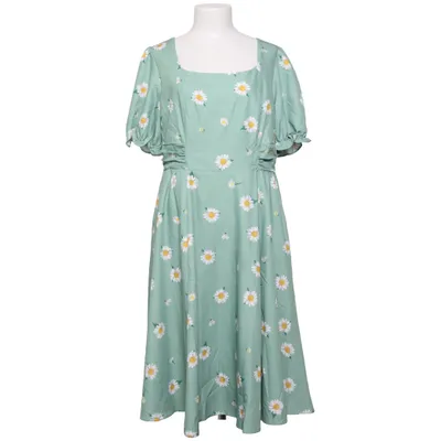 Klänning (Grön, Flerfärgad) från Belle Poque Elastan, Polyester, Viskos