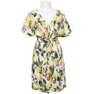 Jurk (Wit, Geel, Groen) van Orsay Linnen, Viscose