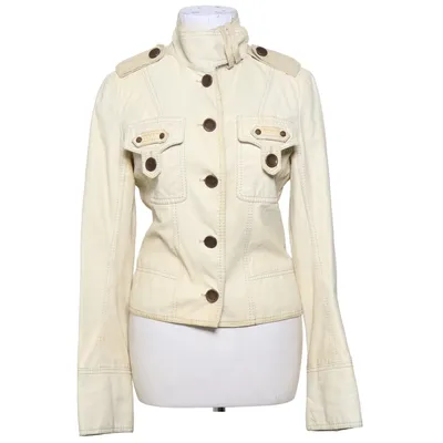 Leather jacket (Beige) from Patrizia Pepe Cotton, Cupro, Leather, Viscose
