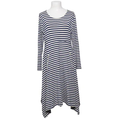 Kjole (Blå, Hvid) fra The Masai Clothing Company Elastan, Viscose