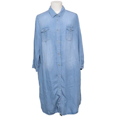 Robe chemise (Bleu) de Alba Moda