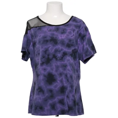 T-shirt (Lila, Zwart) van Poizen Industries Katoen, Elastaan, Polyester