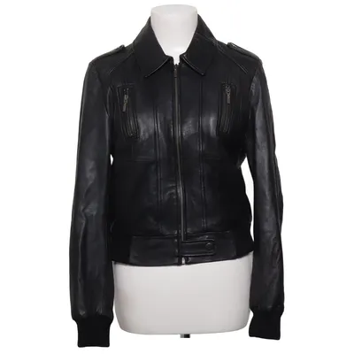 Veste en cuir (Noir) de Oasis Acrylique, Cuir, Polyester