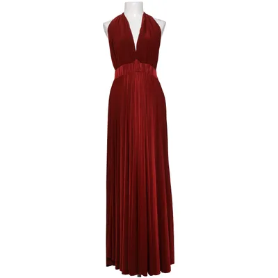 Maxi dress (Red) from Goddiva Elastane, Polyester