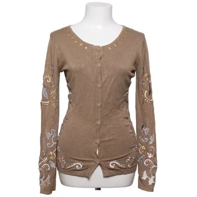 Strickjacke (Braun) von Wivica Oest Seide, Viskose