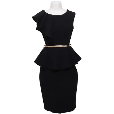 Jurk (Zwart) van Fervente Elastaan, Polyester, Viscose