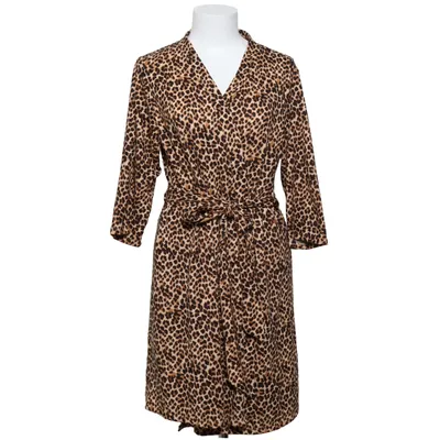 Wrap dress (Brown, Black) from René Rofé Elastane, Polyester