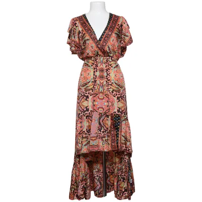 Maxi dress (Black, Pink, Multicolored) from Piti Cuiti Polyester, Silk