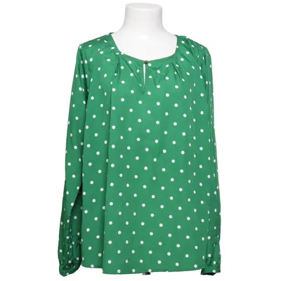 Blouse (Green, White) from Havana Polyester