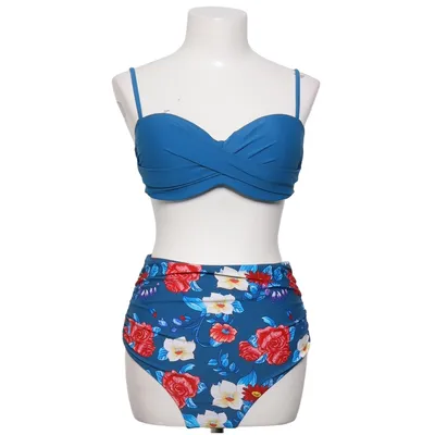 Bikini (Bleu, Multicolore) de Cupshe Élasthane, Polyamide, Polyester