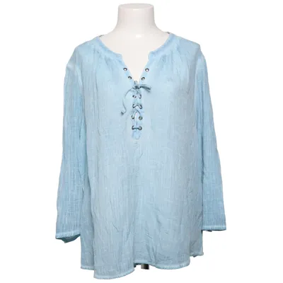 Blouse (Bleu) de Rose Bud Polyester, Viscose
