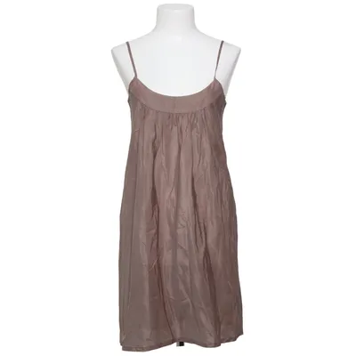 Jurk (Beige) van Custommade Katoen, Zijde