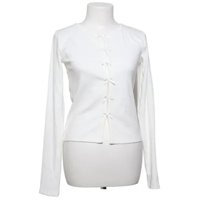 Cardigan (Hvid) fra Nelly Bomuld, Elastan, Polyester