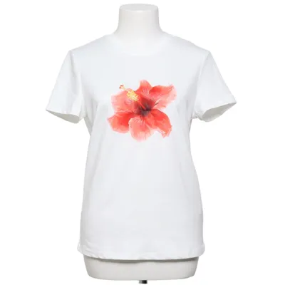 T-shirt (Wit, Rood) van Shein Elastaan, Polyester