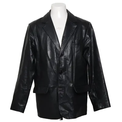 Leren blazer (Zwart) van Patino Leer