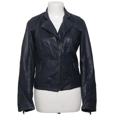 Bikerjacka (Blå) från Laura Clement La Redoute Polyester, Skinn
