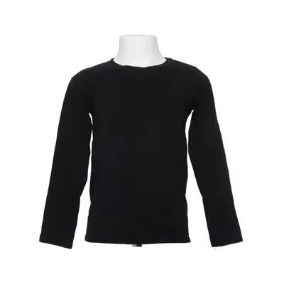T-shirt à manches longues (Noir) de A Happy Brand Coton, Élasthane
