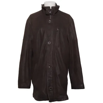 Læderjakke (Benton) fra Trapper Akryl, Læder, Polyester, Uld