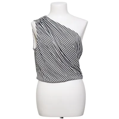 Crop top (Black, White) from H&M Modern Classic Polyester, Elastane
