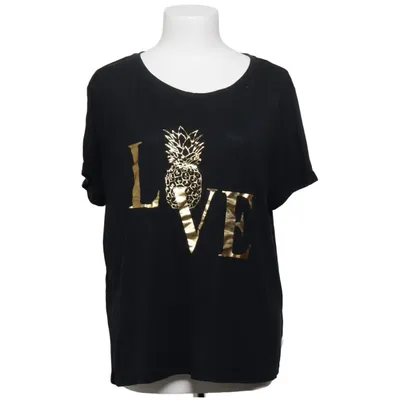 T-shirt (Sort) fra Pernilla Wahlgren Modal, Polyester