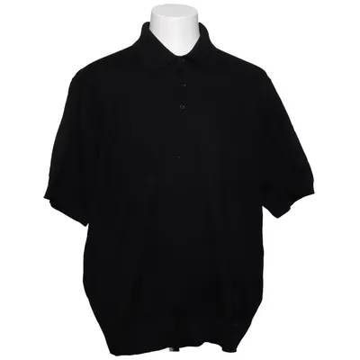 Polo (Noir) de Uniqlo Coton, Modal, Polyamide