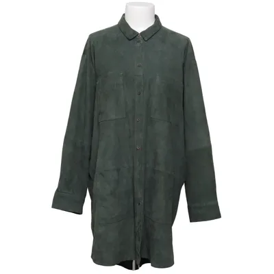 Läderkappa (Grön) från Munthe Skinn