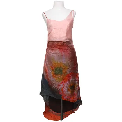 Robe (Rose, Rouge, Multicolore) de Monton Polyester, Soie, Viscose