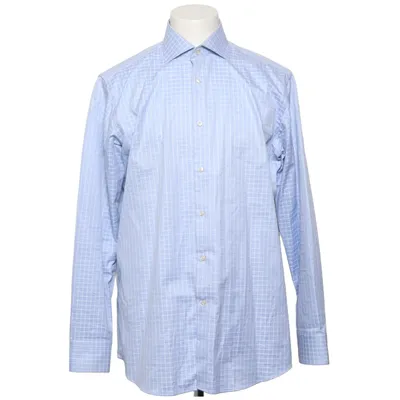 Shirt (Blauw, Wit) van La Chemise Katoen