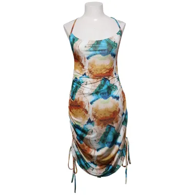 Jurk (Blauw, Meerkleurig) van NLY One Elastaan, Polyester