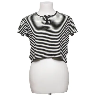 T-shirt (Zwart, Wit) van Martello Elastaan, Modal
